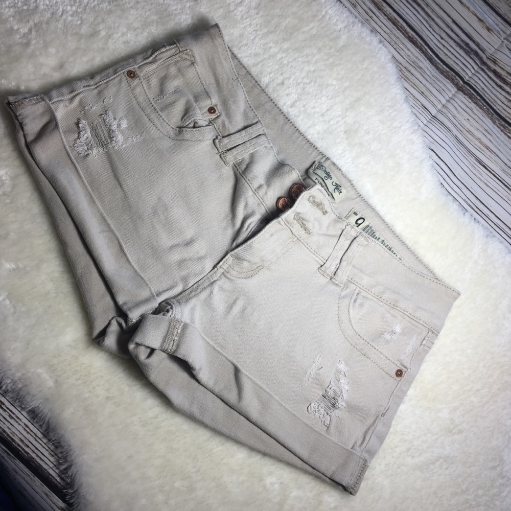 Distressed Denim Low Rise shorts size 9